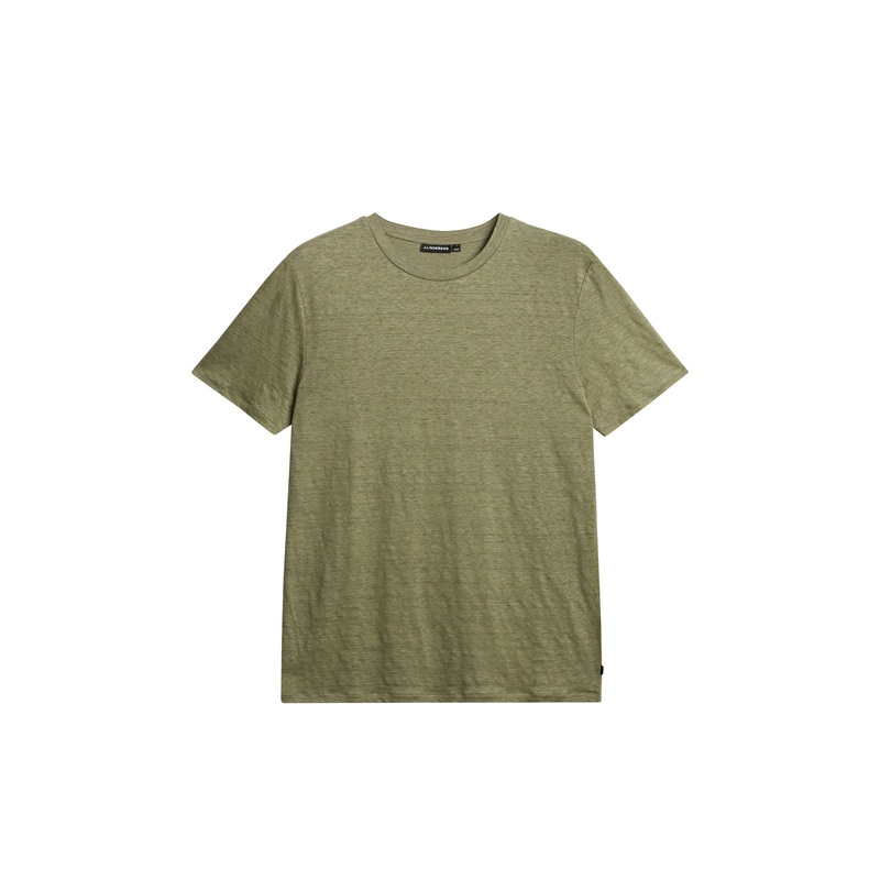 Coma Linen Tee / Oil Green