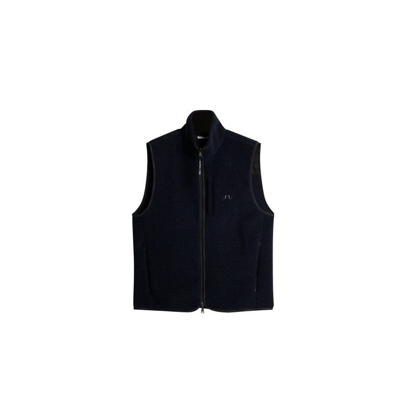 Duncan Wool Fleece Vest / JL Navy