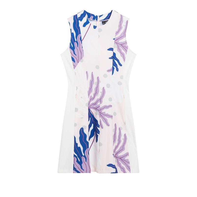 Jasmin Print Dress / Paradise Monstera Pink