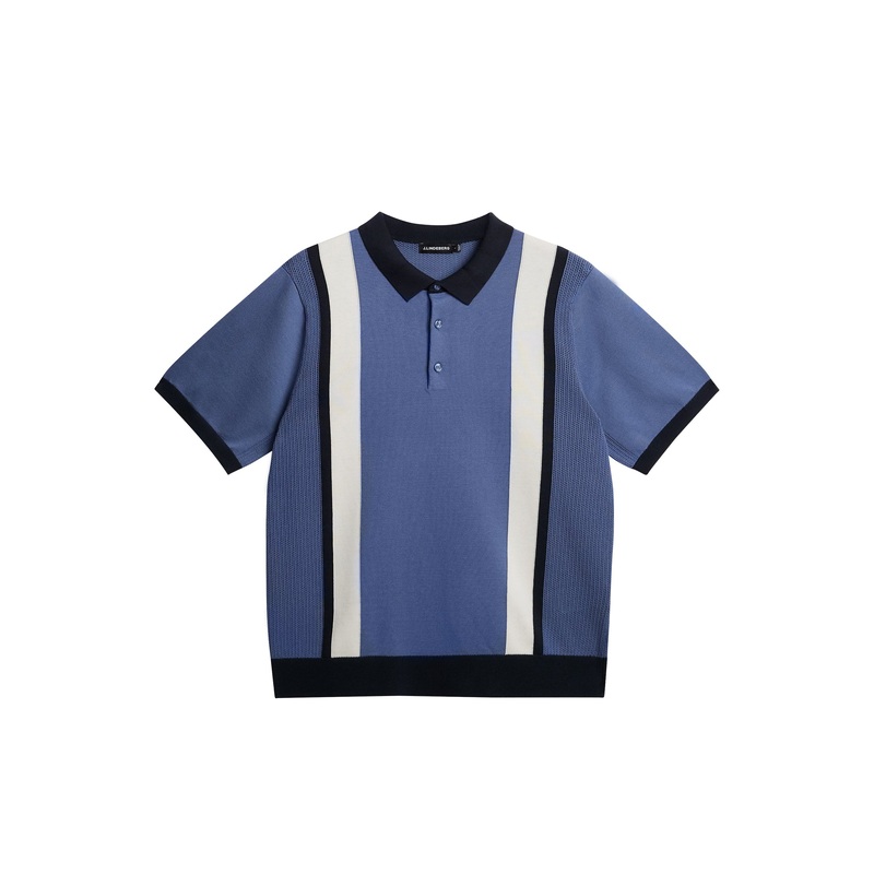 Reymond Stripe Polo / Bijou Blue