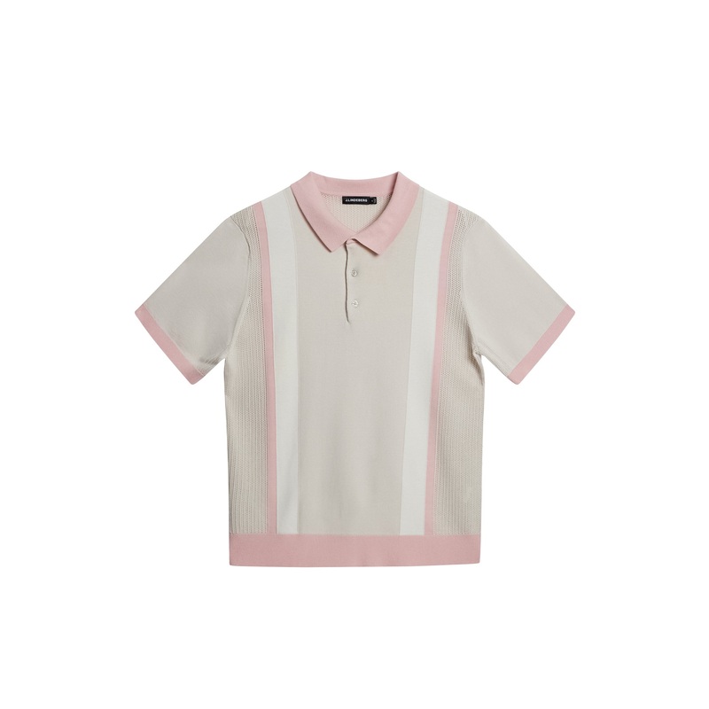 Reymond Stripe Polo / Moonbeam