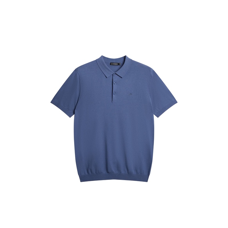 Ridge Rayon Silk Polo / Bijou Blue