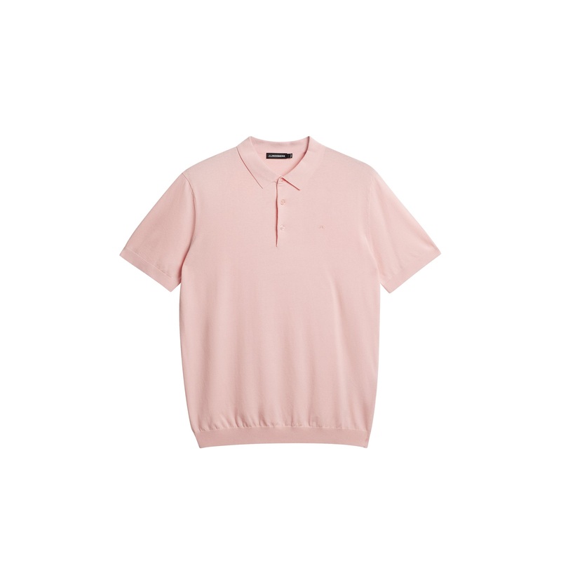 Ridge Rayon Silk Polo / Powder Pink