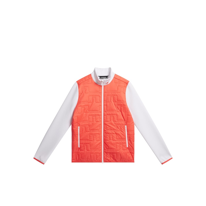 Stefania Hybrid Jacket / Hot Coral