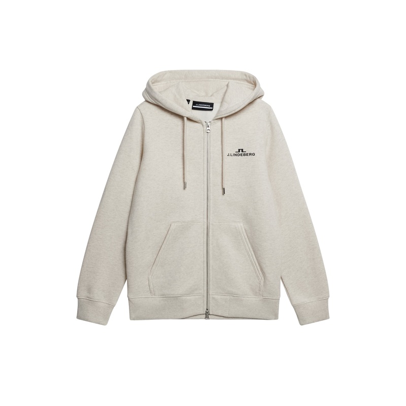 W Alpha Zip Hood / Beige Melange