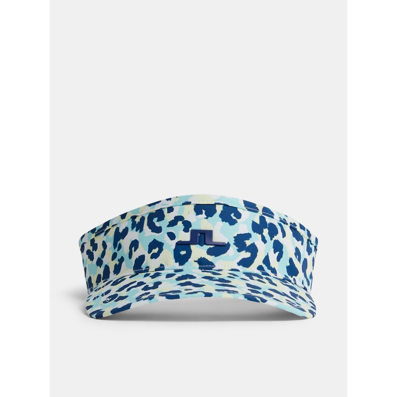 Bonnie Print Visor / Leopard Aruba Blue