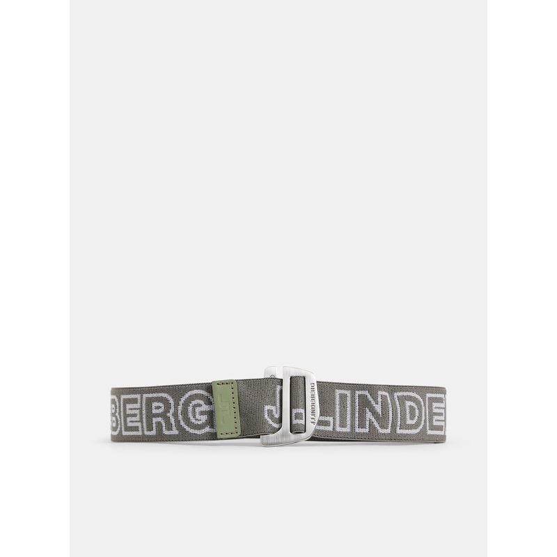 Lennon Webbing Logo Belt / Oil Green