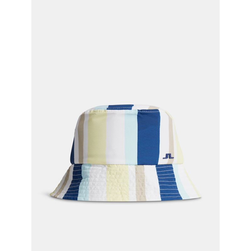 Olaf Print Bucket Hat / Painted Stripe Wax Yellow