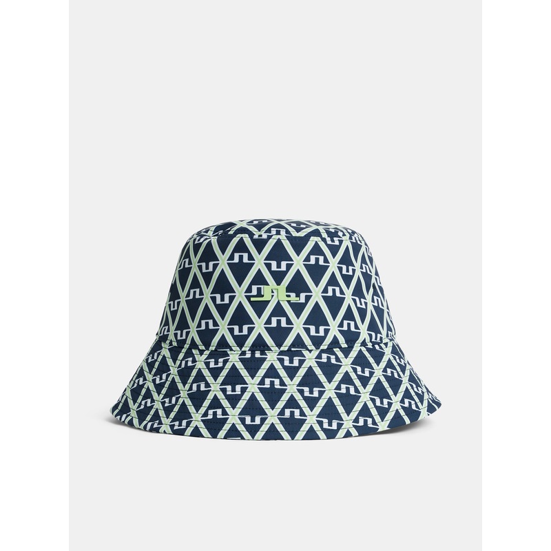 Rosa Print Bucket Hat / Geo JL Navy