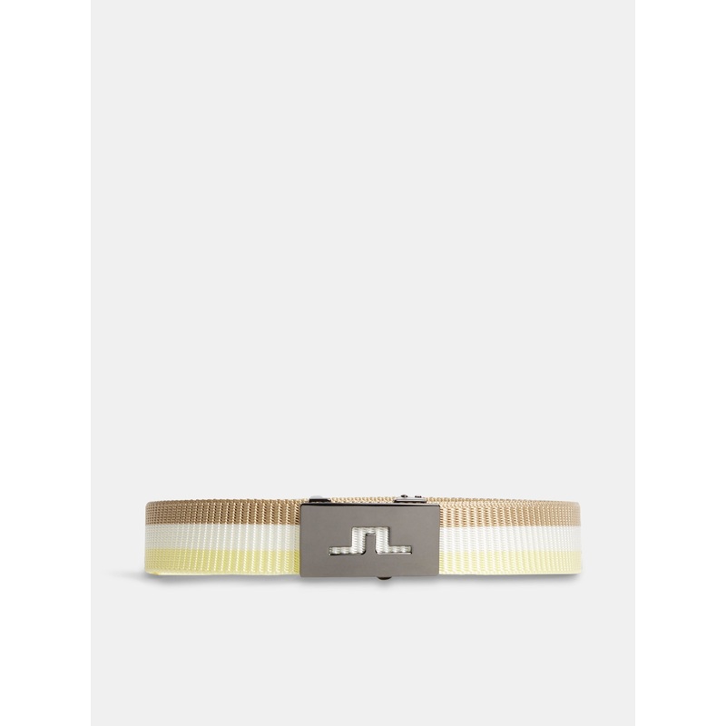 Roy Webbing Stripe Belt / Wax Yellow