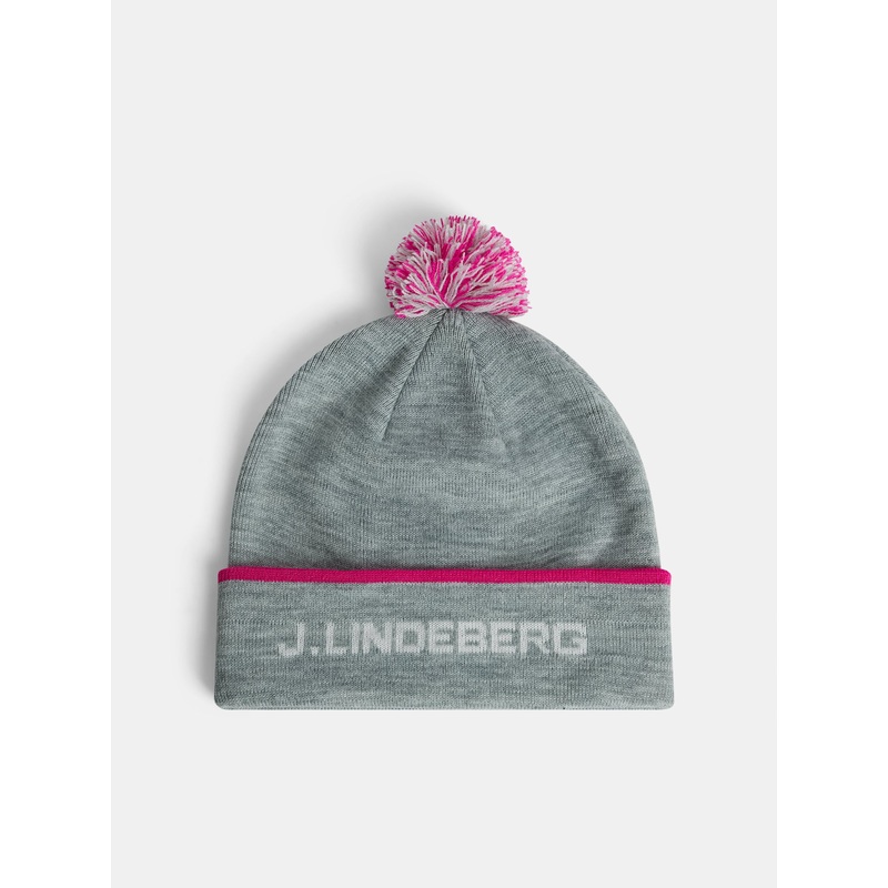 Stripe Beanie / Light Grey Melange