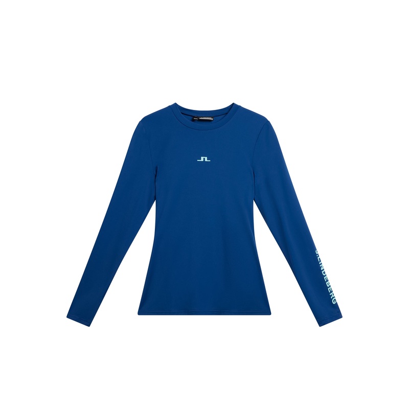 Tekla Crew Neck Top / Estate Blue