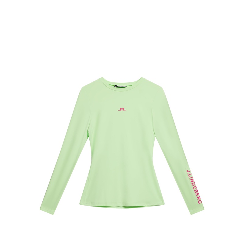 Tekla Crew Neck Top / Paradise Green