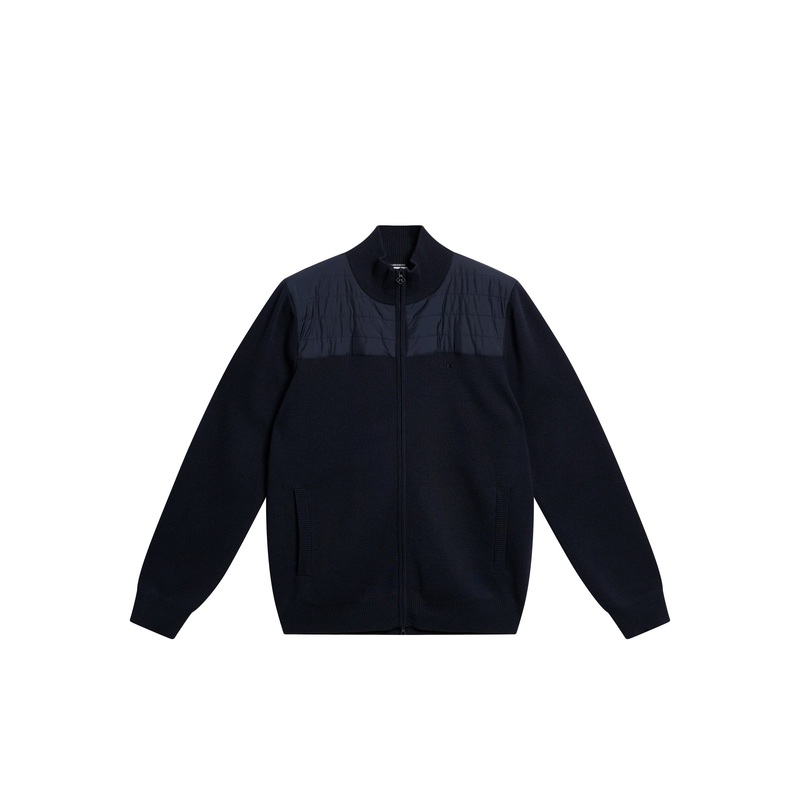Bridge Knitted Hybrid Sweater / JL Navy