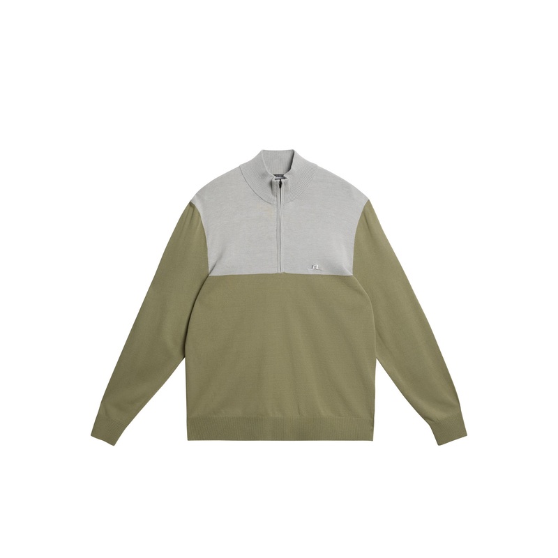 Jeff Knitted Sweater / Oil Green