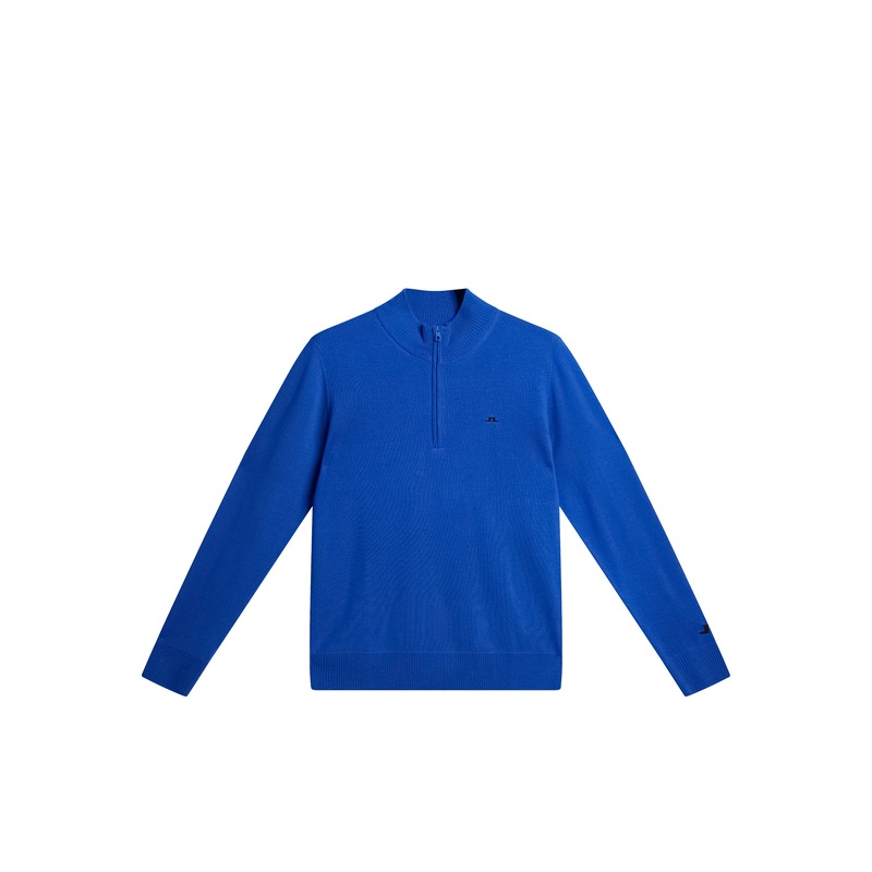 Kian Zipped Sweater / Nautical Blue