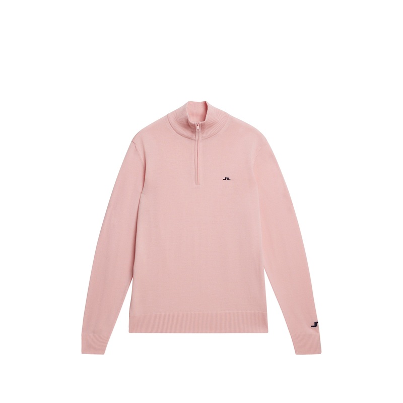 Kian Zipped Sweater / Powder Pink
