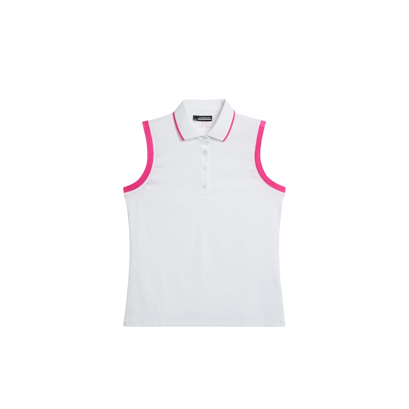 Lila Sleeveless Top / White