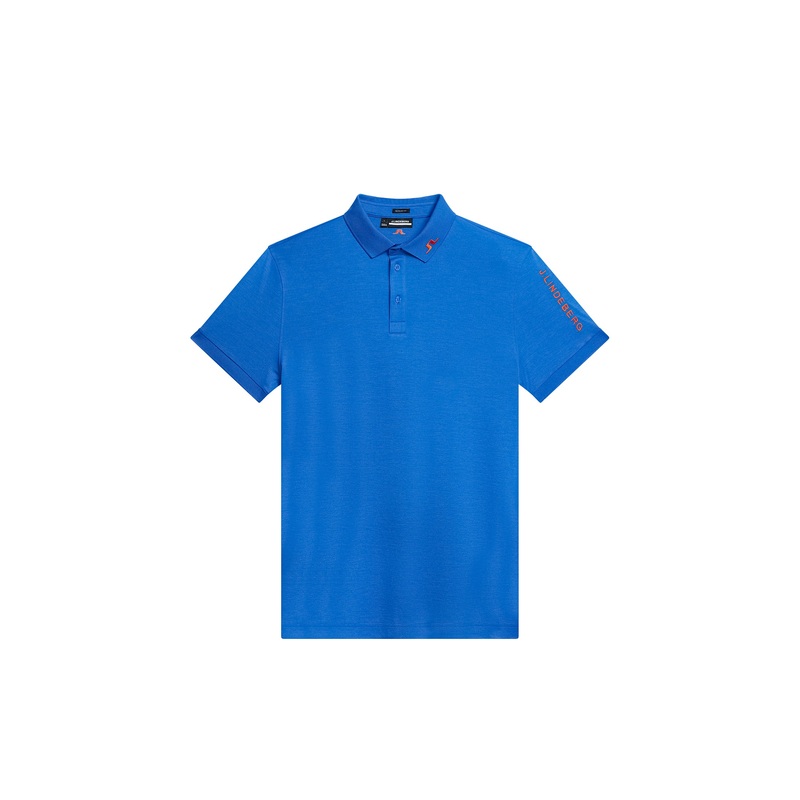Tour Tech Reg Fit Polo / Nautical Blue Melange