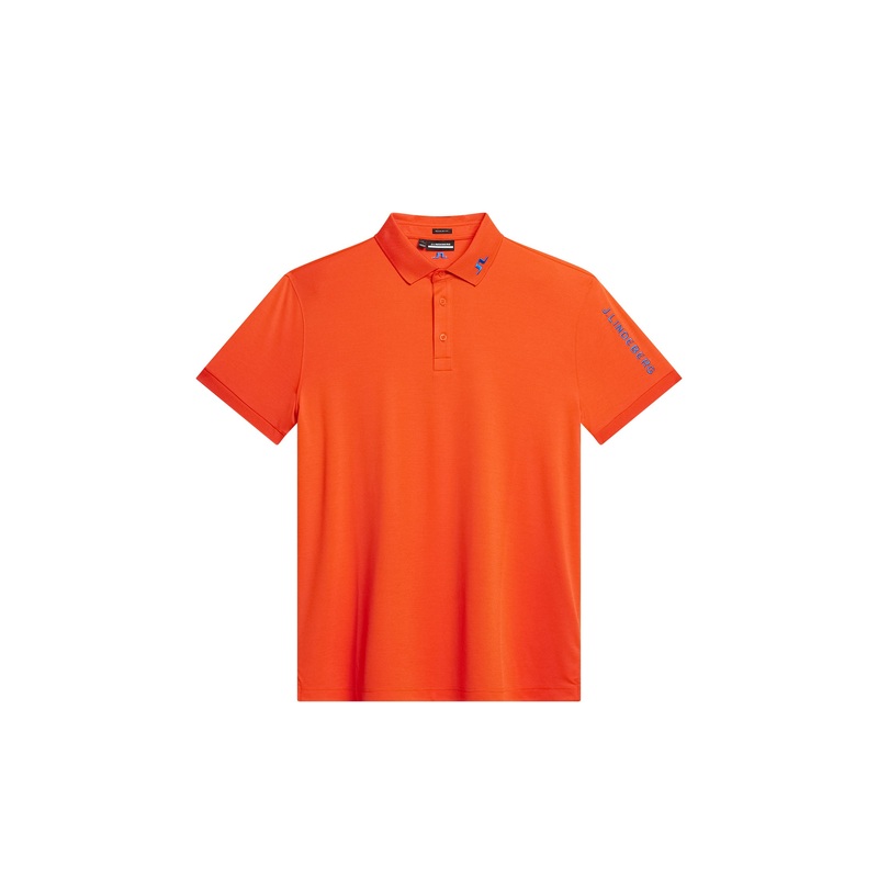 Tour Tech Reg Fit Polo / Tangerine Tango Melange