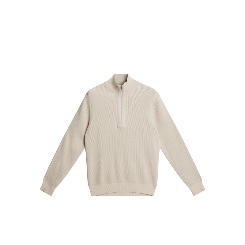 Alex Half Zip Knitted Sweater / Moonbeam
