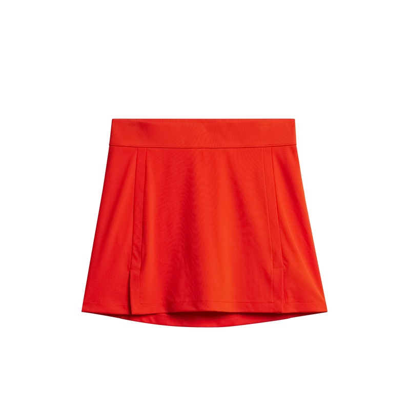 Amelie Mid Skirt / Tangerine Tango