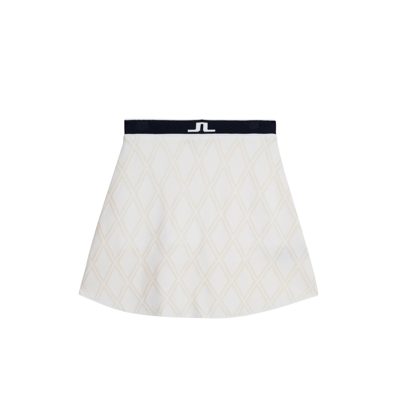 Aper Knitted Skirt / White
