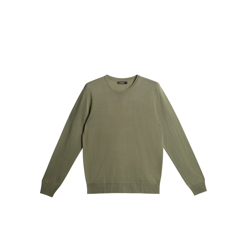 Lyle Light Merino Sweater / Oil Green