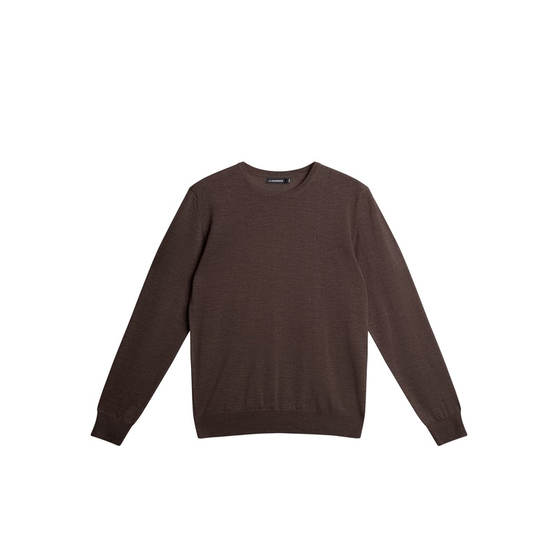 Lyle Light Merino Sweater / Walnut Melange