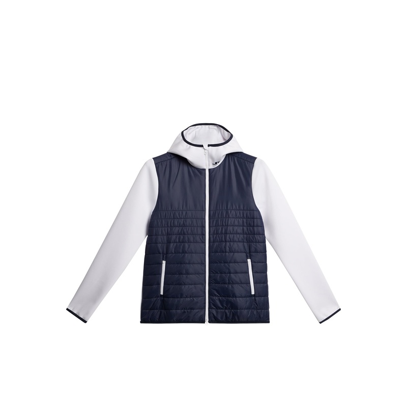 Martina Quilt Hybrid Hood / JL Navy