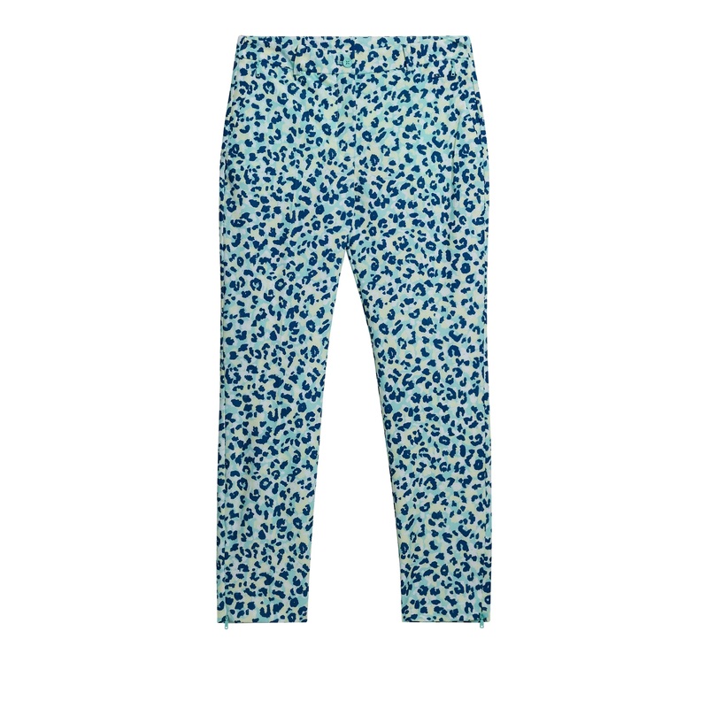 Pia Print Pant / Leopard Aruba Blue