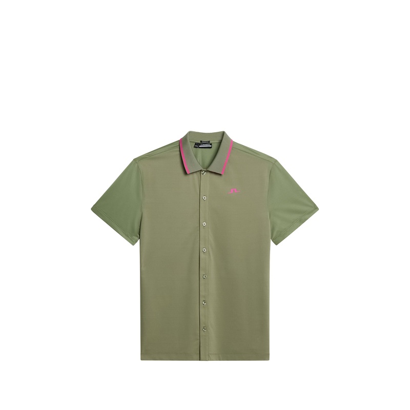 Fryes Regular Fit Polo / Oil Green