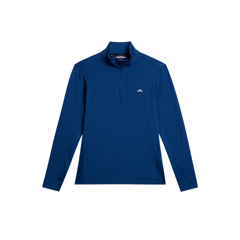 Luke Quarter Zip Mid Layer / Estate Blue