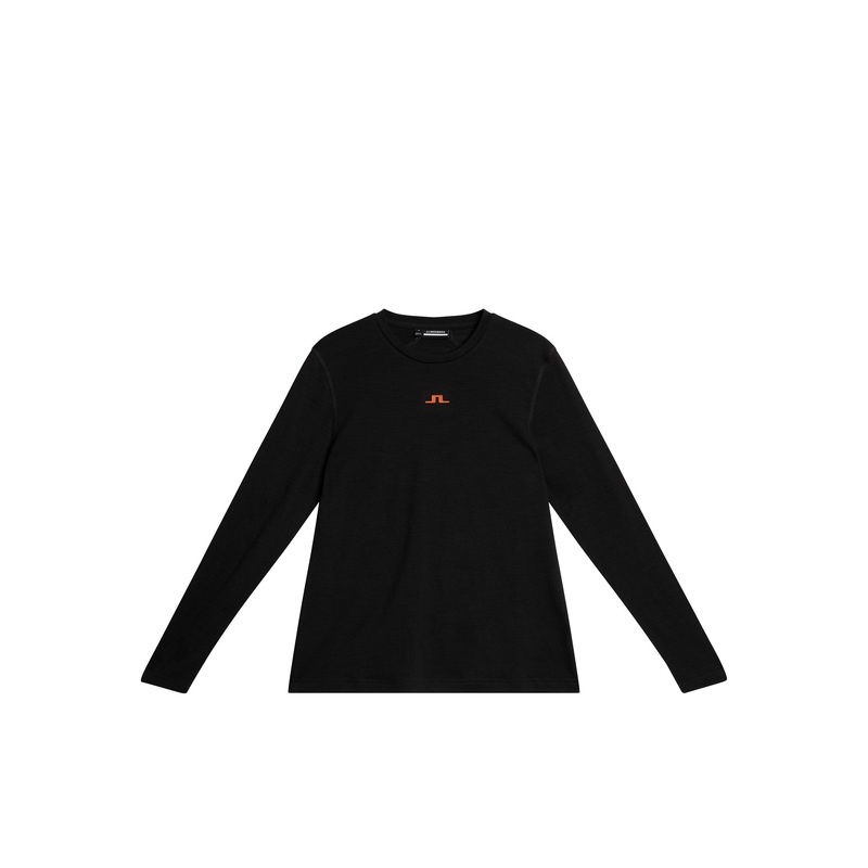 Shauna Wool LS T-shirt / Black