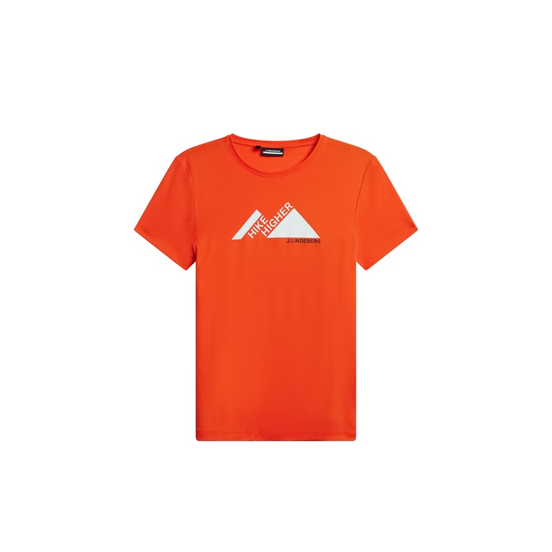 Valeria Graphic T-shirt / Tangerine Tango