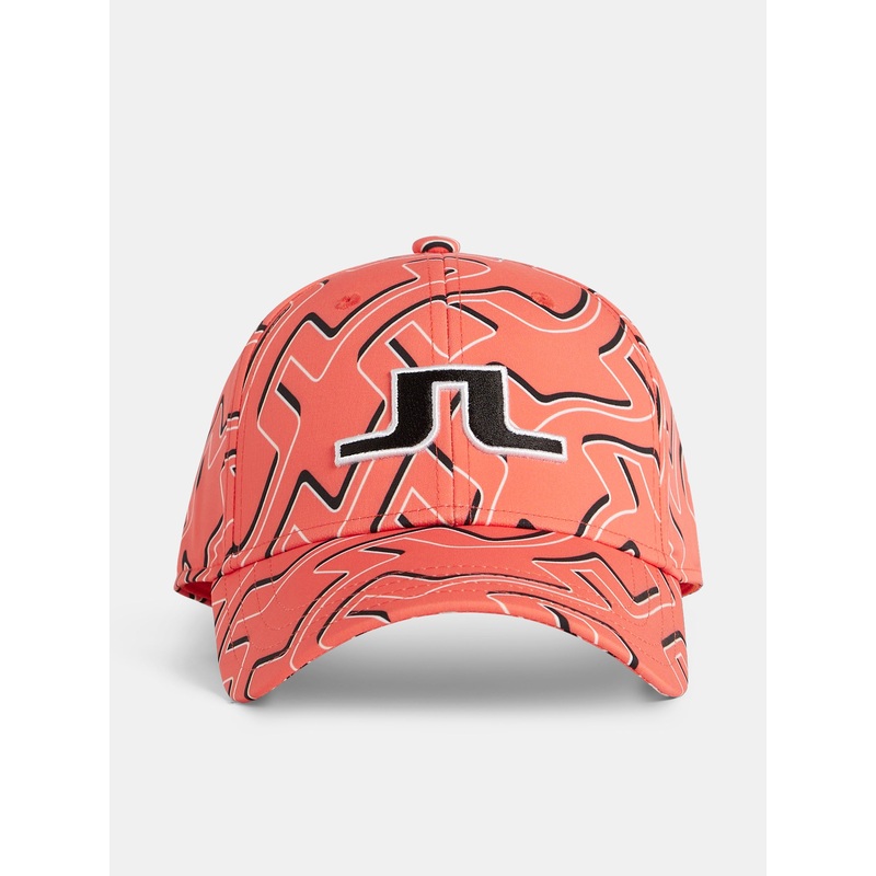 Adriel Printed Cap / Bridge Spray Coral