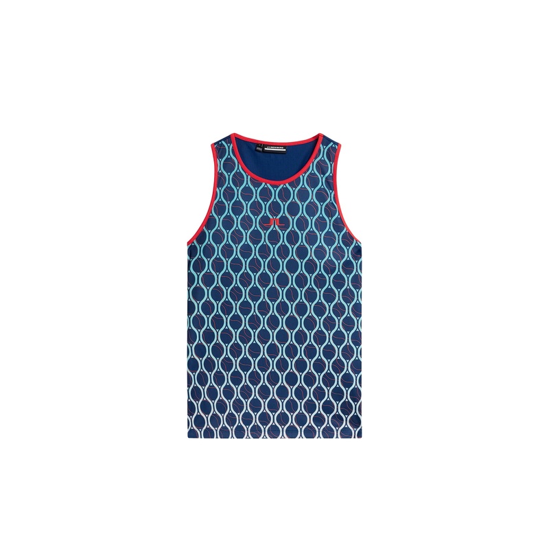 Delia Printed Tank Top / Racket Fade Estate