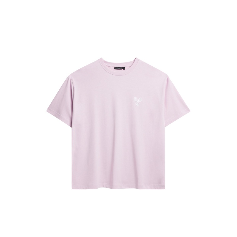 Tjorn Boxy Printed T-shirt / Pink Lavender