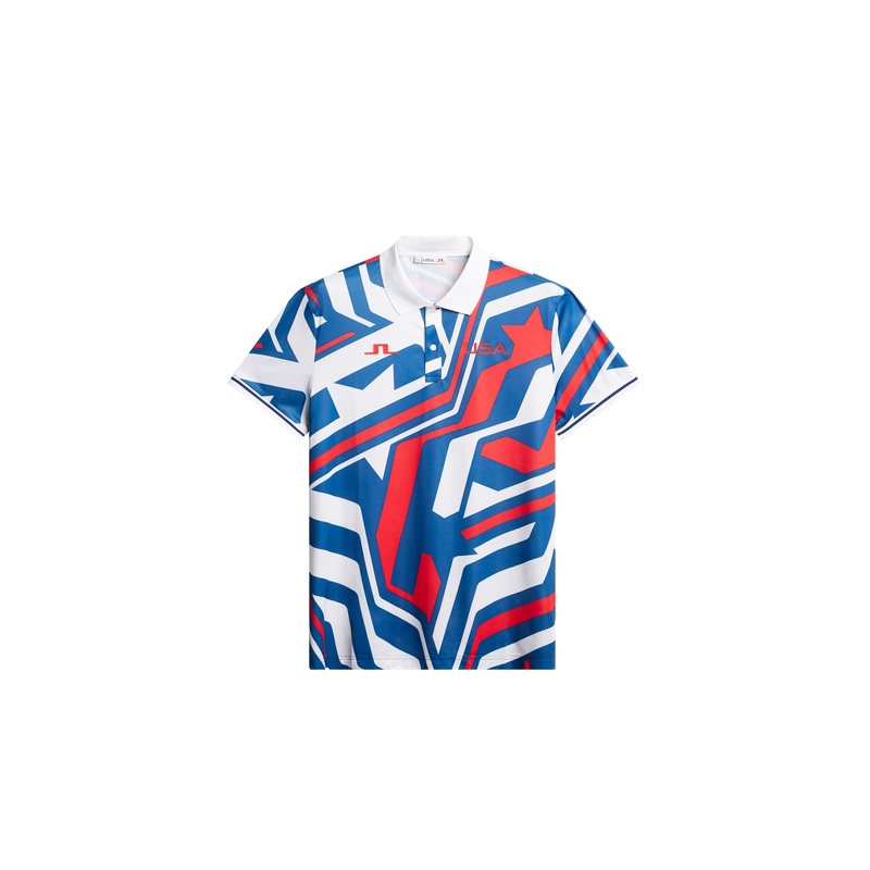 Alois Print Polo / US Golf Red