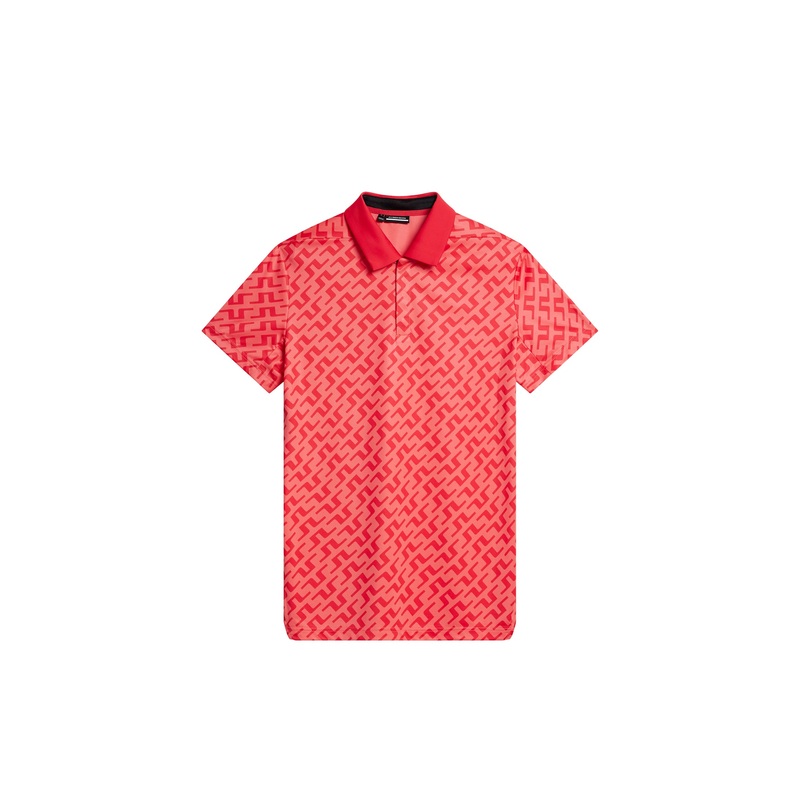 Dario Print Regular Fit Polo / Bias Bridge Bittersweet