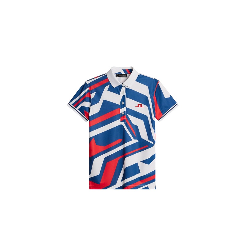 Felicite Print Polo / US Golf Red