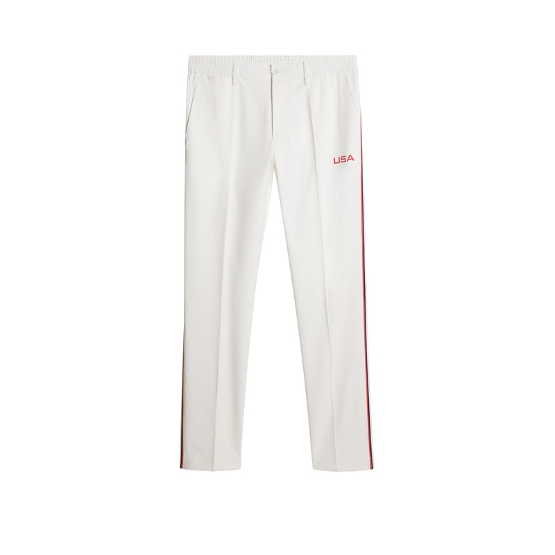 Jerome Sidestripe Pants / White