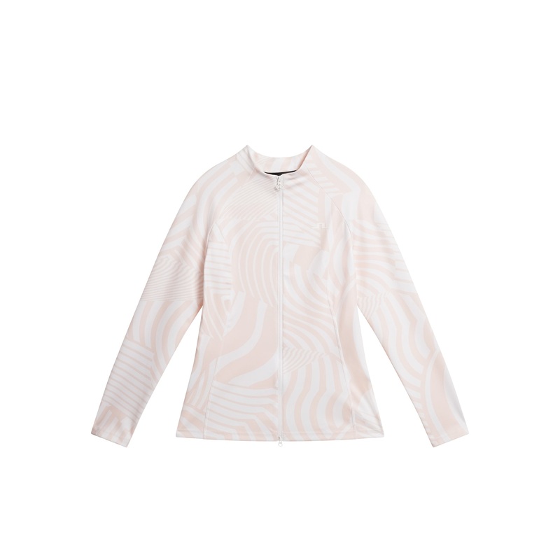 June Print Mid Layer / Dazzle Wave Rose