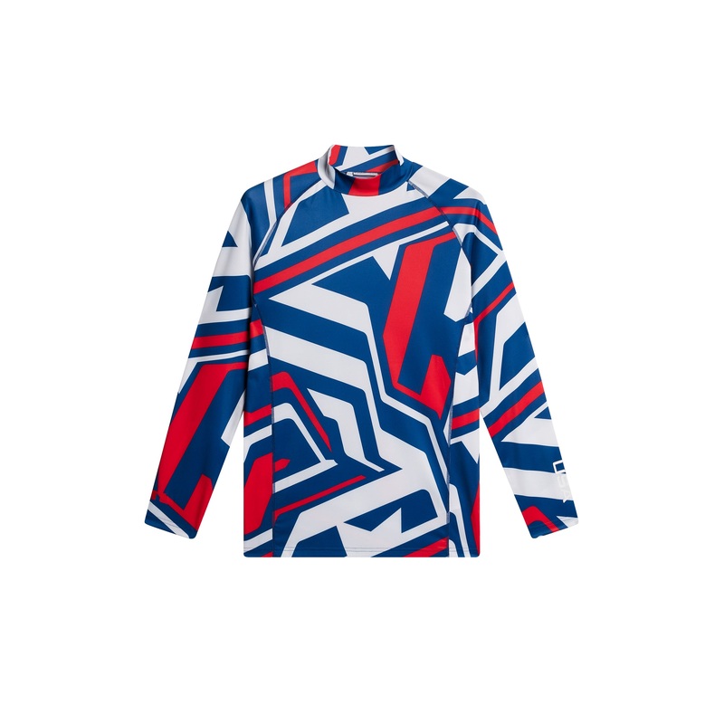 Rene print Baselayer / US Golf Red