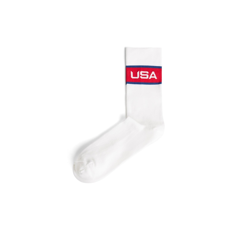 The Leigh Sock / White