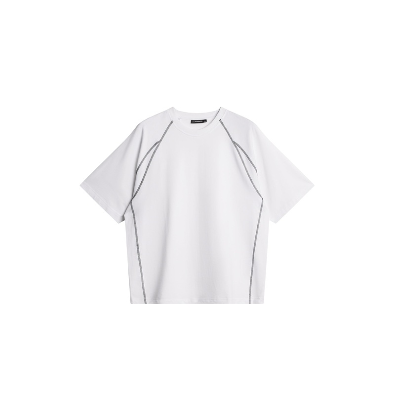 Corado Contrast Seam T-Shirt / White