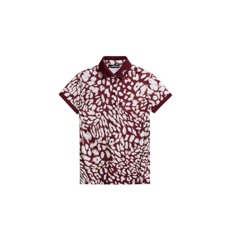 Tour Tech Print Polo / Glitch Leo Lime