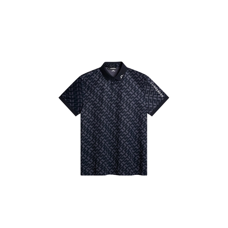 Tour Tech Reg Fit Print Polo / Bias Bridge Navy