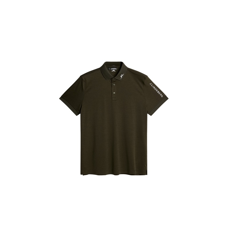Tour Tech Slim Fit Polo / Forest Green Melange