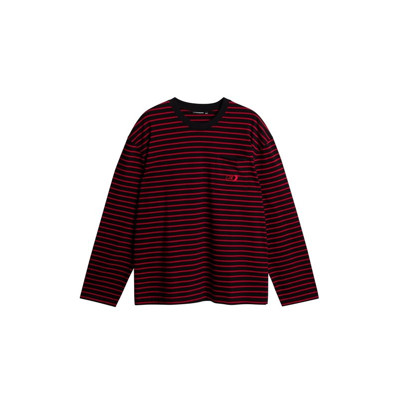 Walsh Stripe Long Sleeve Tee / Black